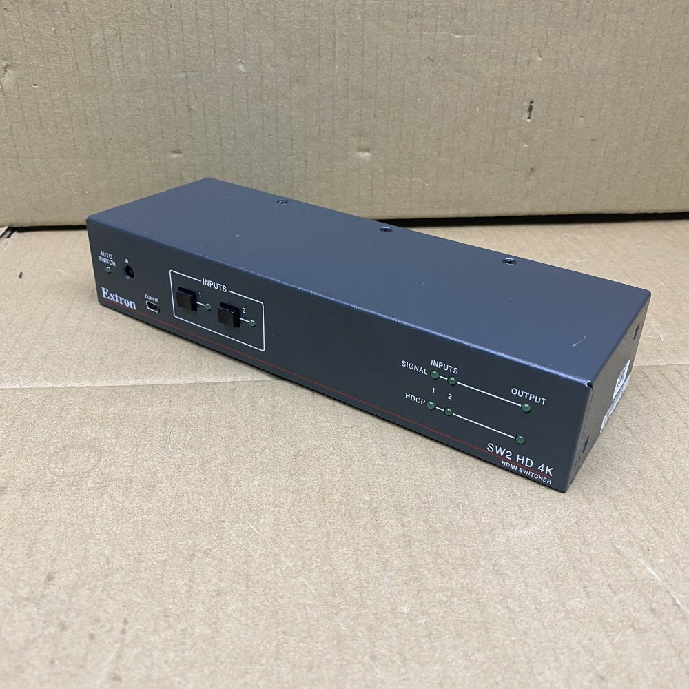 Extron SW2 HD 4K HDMI Switcher 2x1 UHD HDR 60Hz Auto Input, No Power Supply