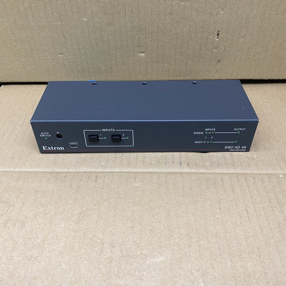 Extron SW2 HD 4K HDMI Switcher 2x1 UHD HDR 60Hz Auto Input, No Power Supply