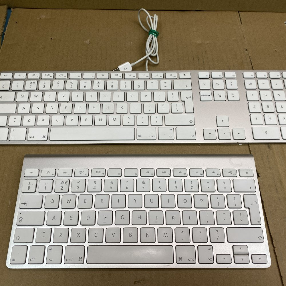 Apple Wired Wireless Keyboard Set - No Batteries Included, Elegant White