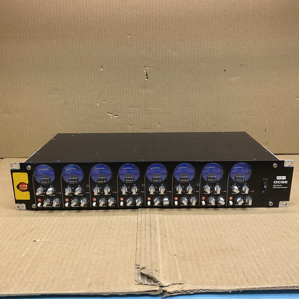 Professional Optical Compressor, 8-Channel SM Pro Audio OC8E, ADAT Output