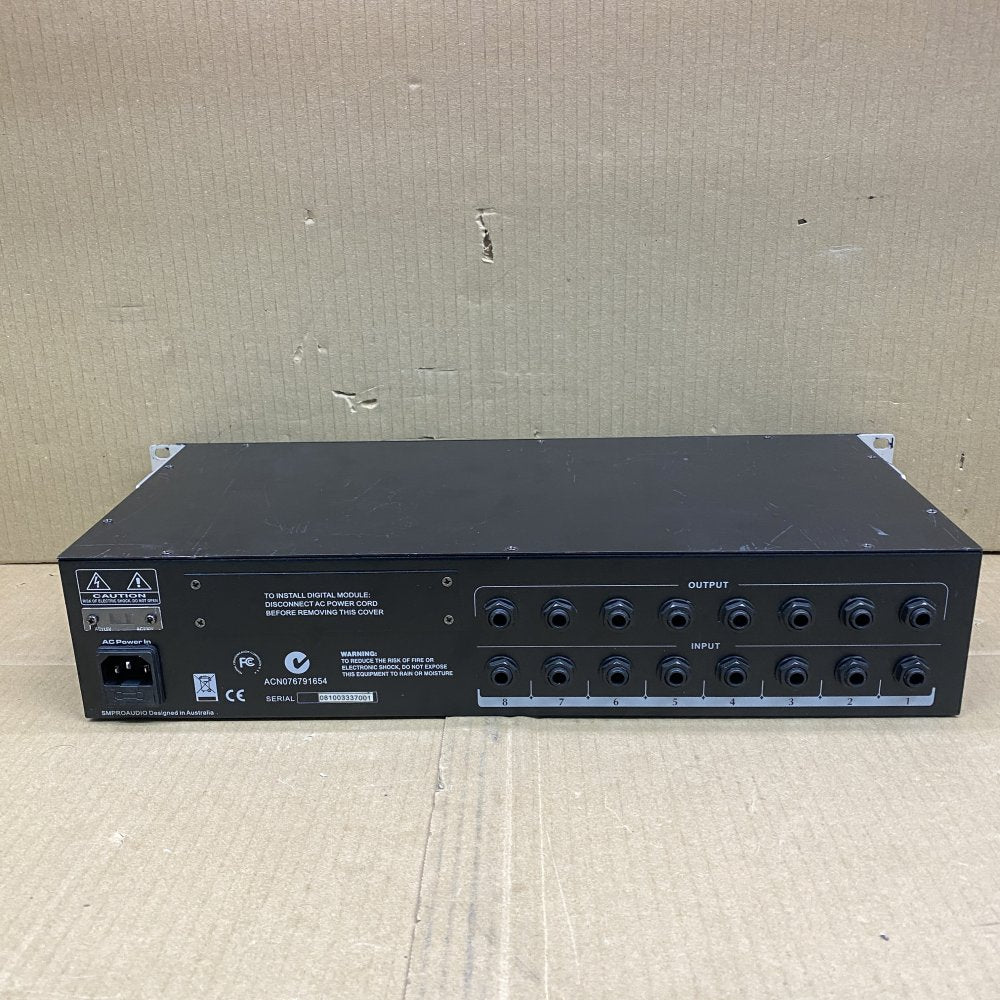 Professional Optical Compressor, 8-Channel SM Pro Audio OC8E, ADAT Output