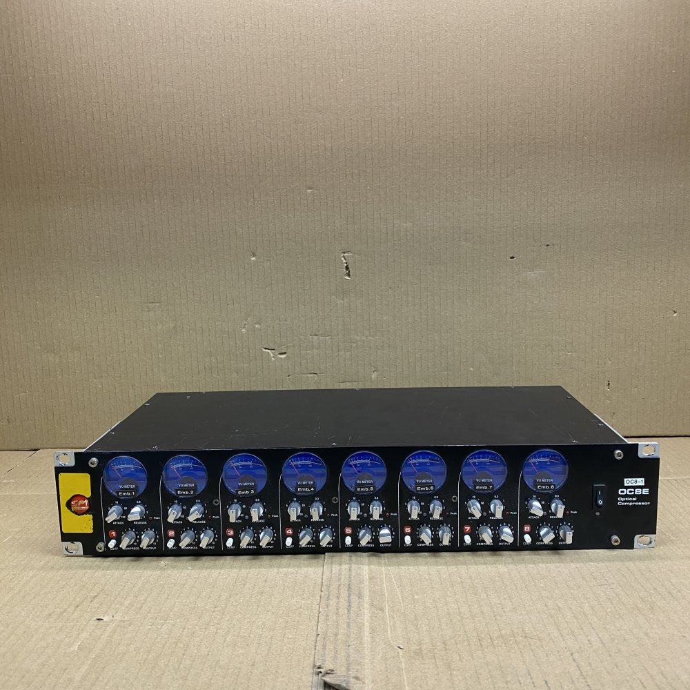 Professional Optical Compressor, 8-Channel SM Pro Audio OC8E, ADAT Output