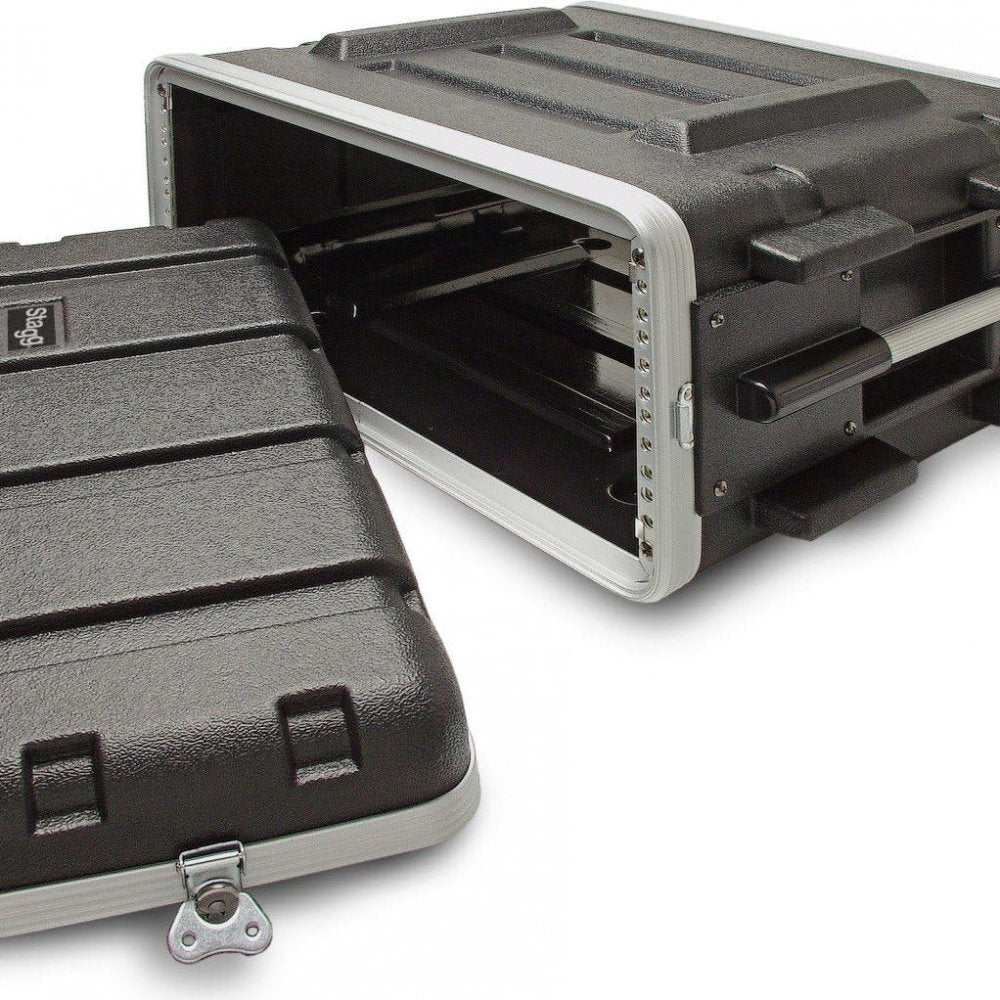 4U Rack Case Shockproof ABS Lockable Universal 19" Stackable Unit Road Studio