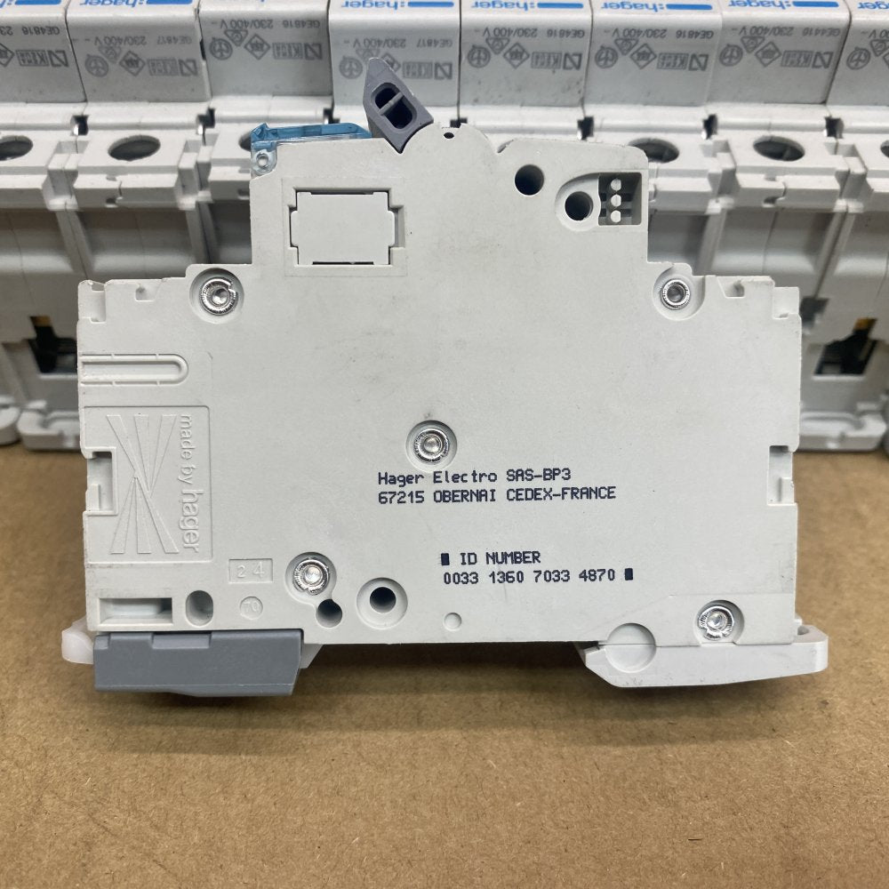 MCB Circuit Breakers Hager Single Pole 140-163A 230/400V Set of 12