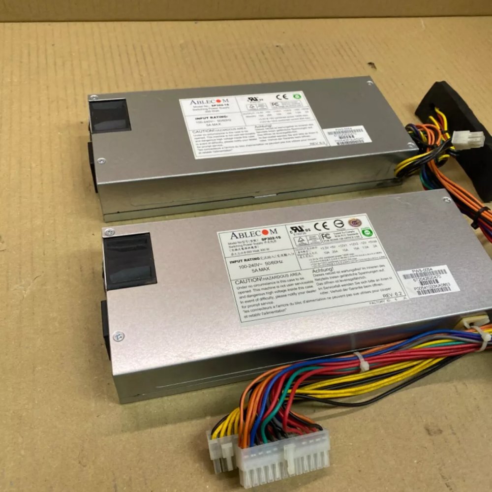 Server Power Supply, Supermicro PWS-0054 SP302-1S 1U 300W, Rack-Mount, 80 PLUS B