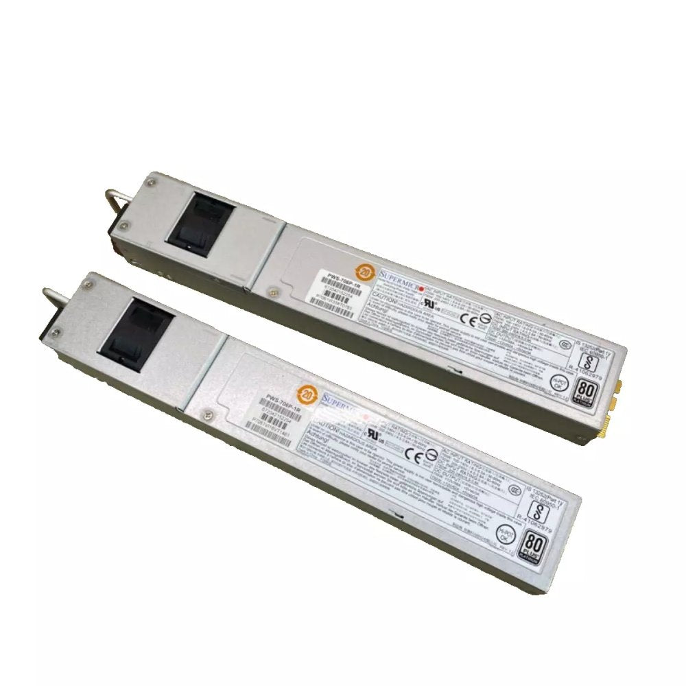 Redundant 750W Power Supply, Supermicro PWS-706P-1R 1U Hot-Swap, 80 Plus