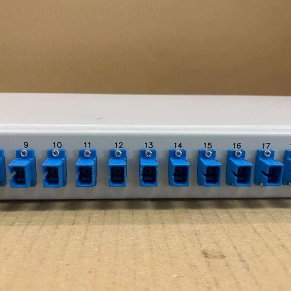 24-Port Single Mode Fiber Optics Patch Panel, Sliding Rackmount, Ethernet