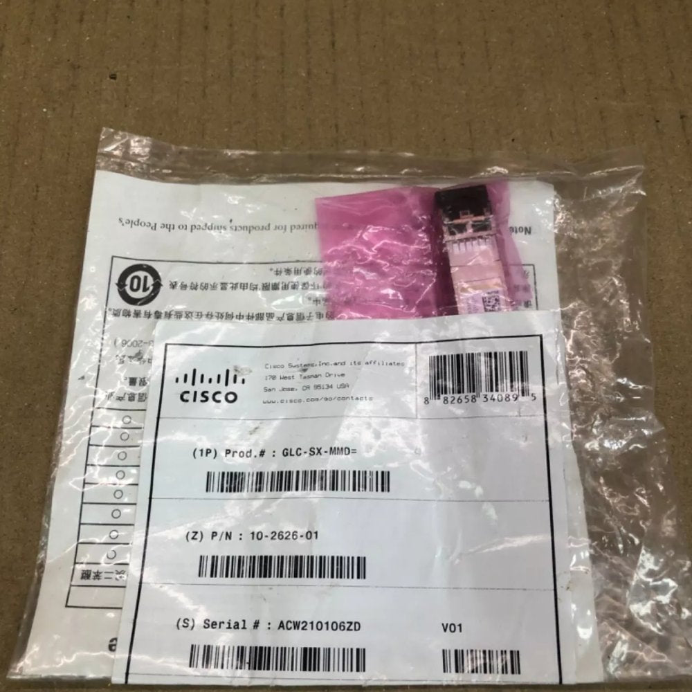Cisco GLC-SX-MMD 1000BASE-SX Multi-Mode SFP Transceiver Module Ethernet
