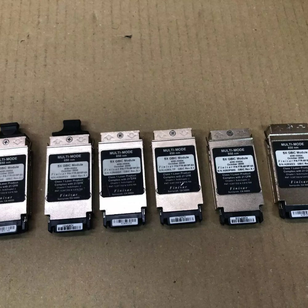 Multi-Mode 850nm SX Transceiver Finisar GBIC Modules x6 Networking Ethernet