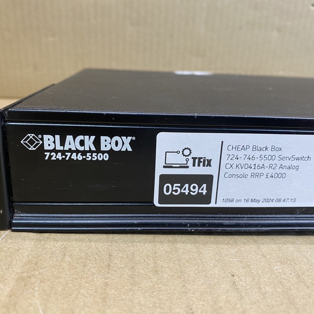 Analog KVM Switch Black Box ServSwitch CX KV0416A-R2 Ethernet Rack-Mount