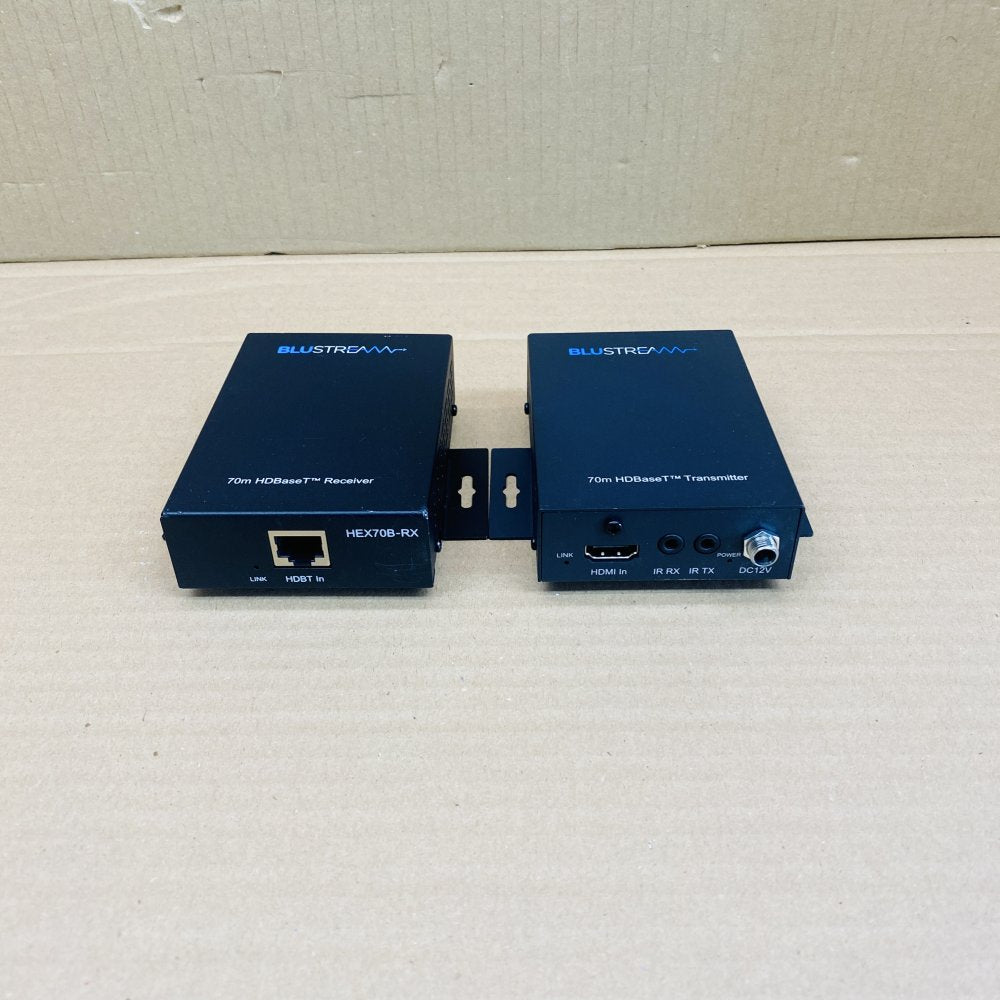 HDBaseT Extender Blustream 4K 70m PoC HEX70B Kit HDMI IR Transmission