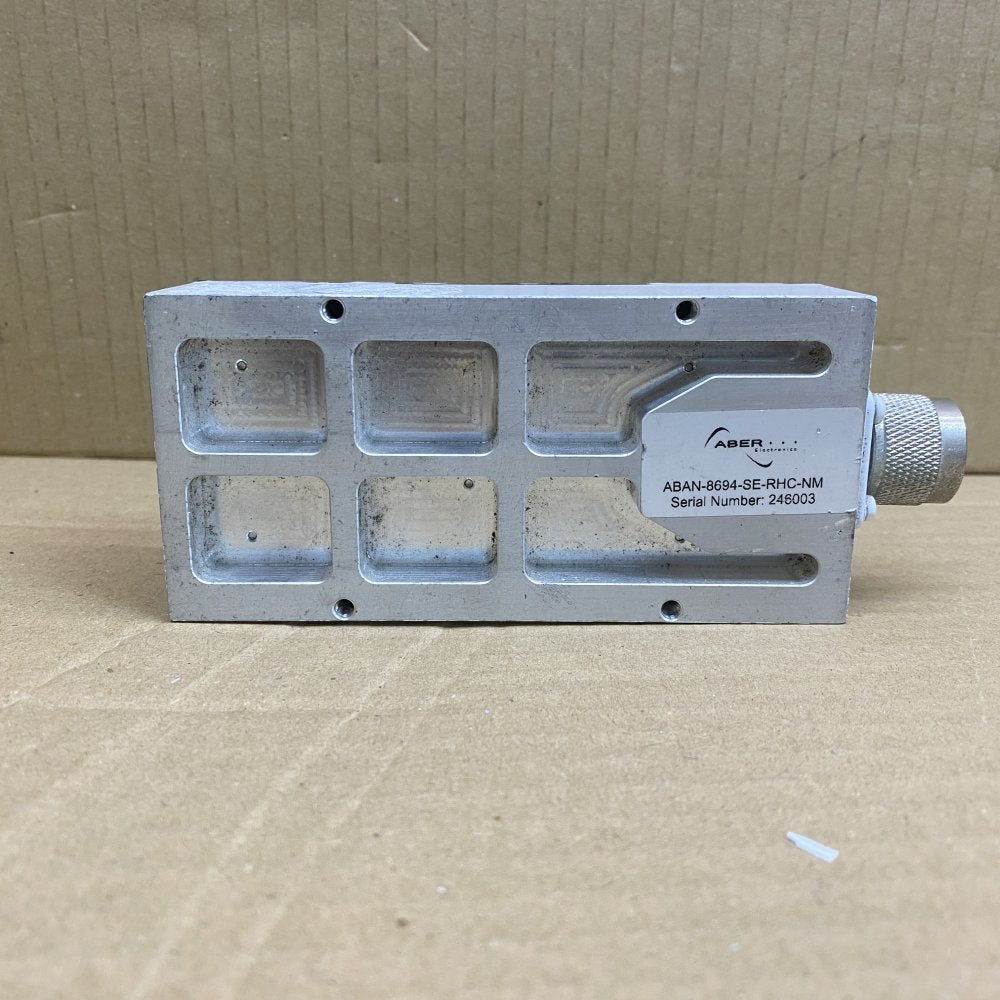 ABER ABAN-8694-SE-RHC-NM Antenna 8.6-9.4GHz RHC Type-N Male - Used