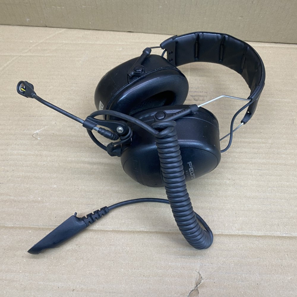 3M Peltor Tactical Headset MT53H79A-32 Noise-Cancel Mic Damaged Black