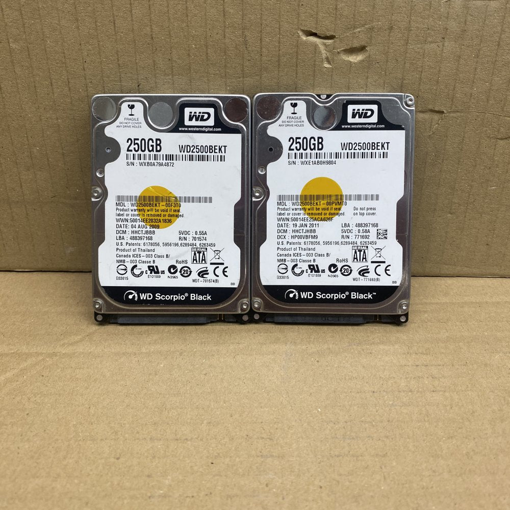 Reliable Toshiba WD HGST 2TB 7200RPM 2.5" SATA Laptop HDD Storage