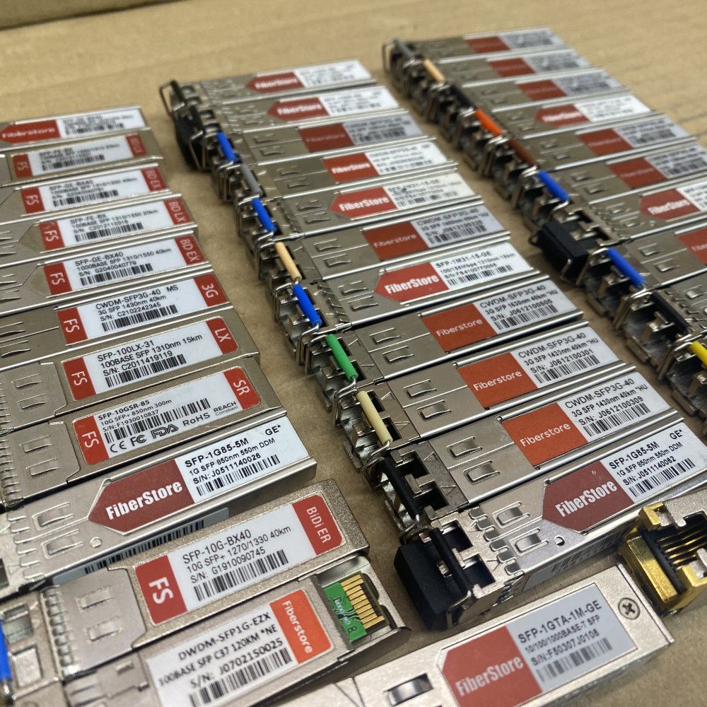 FiberStore Mixed SFP Modules 1G/3G/10G CWDM/BiDi Dual LC 40km, 36-Pack