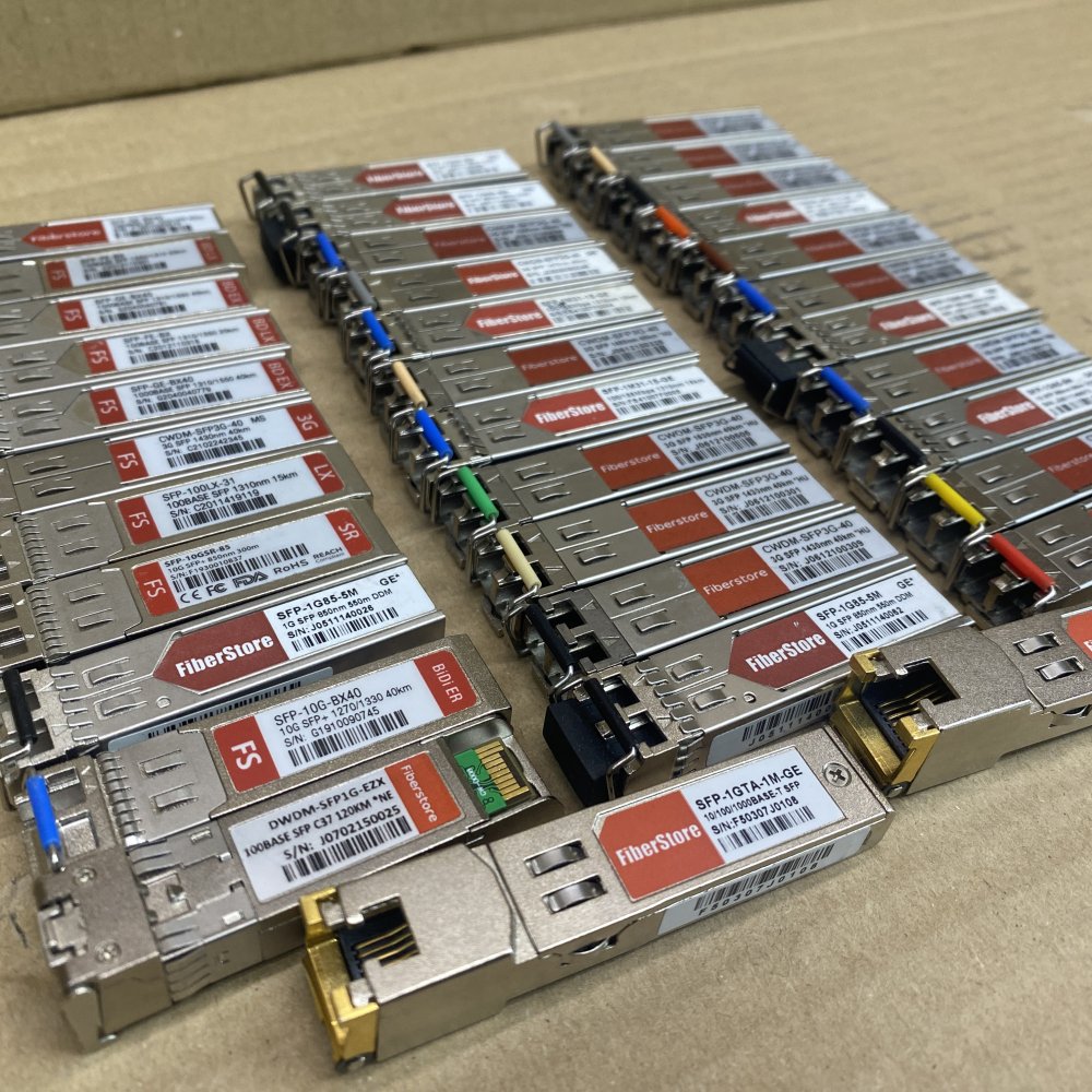 FiberStore Mixed SFP Modules 1G/3G/10G CWDM/BiDi Dual LC 40km, 36-Pack