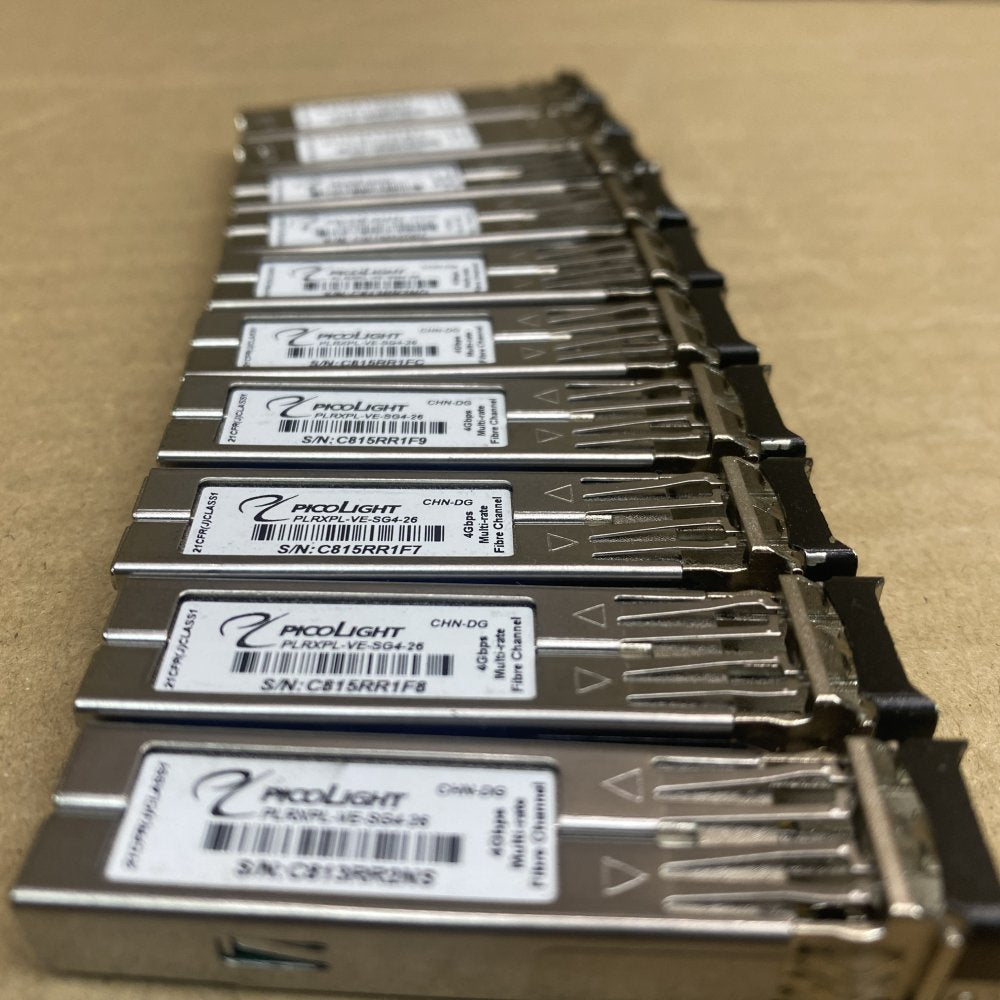 Lot of 10 Prolight PLRXPL-VE-SG4-26 SFP Optical Modules – 4.25Gbps Fibre Channel