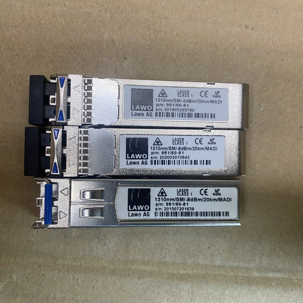 1000BASE & 10GBASE SFP Modules, 1490nm/1310nm Optical Transceiver Bundle