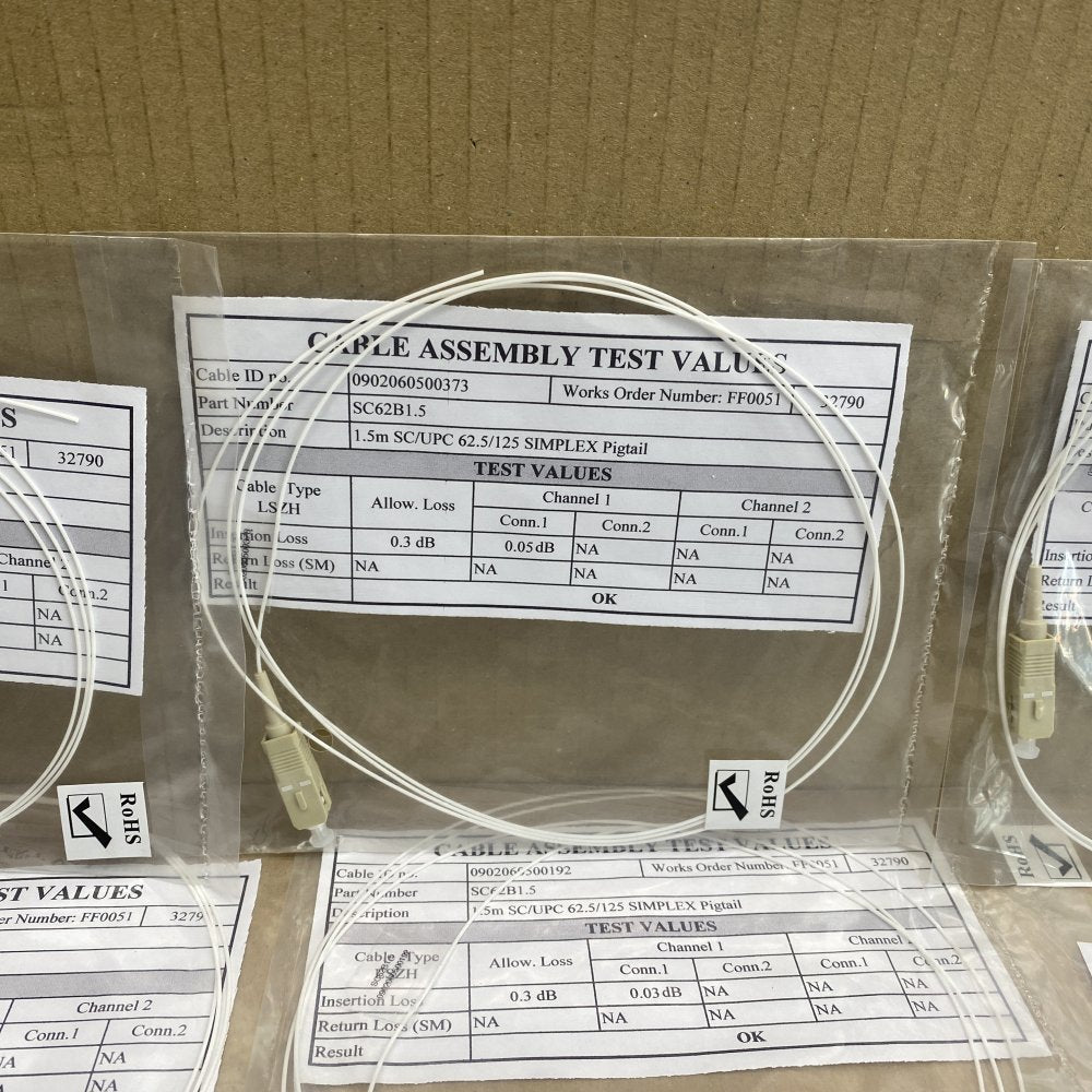 Fiber Optic Cables JobLot Unbranded LC SC Connector 0.5-3m OM3 OM4 OS2 JobLot