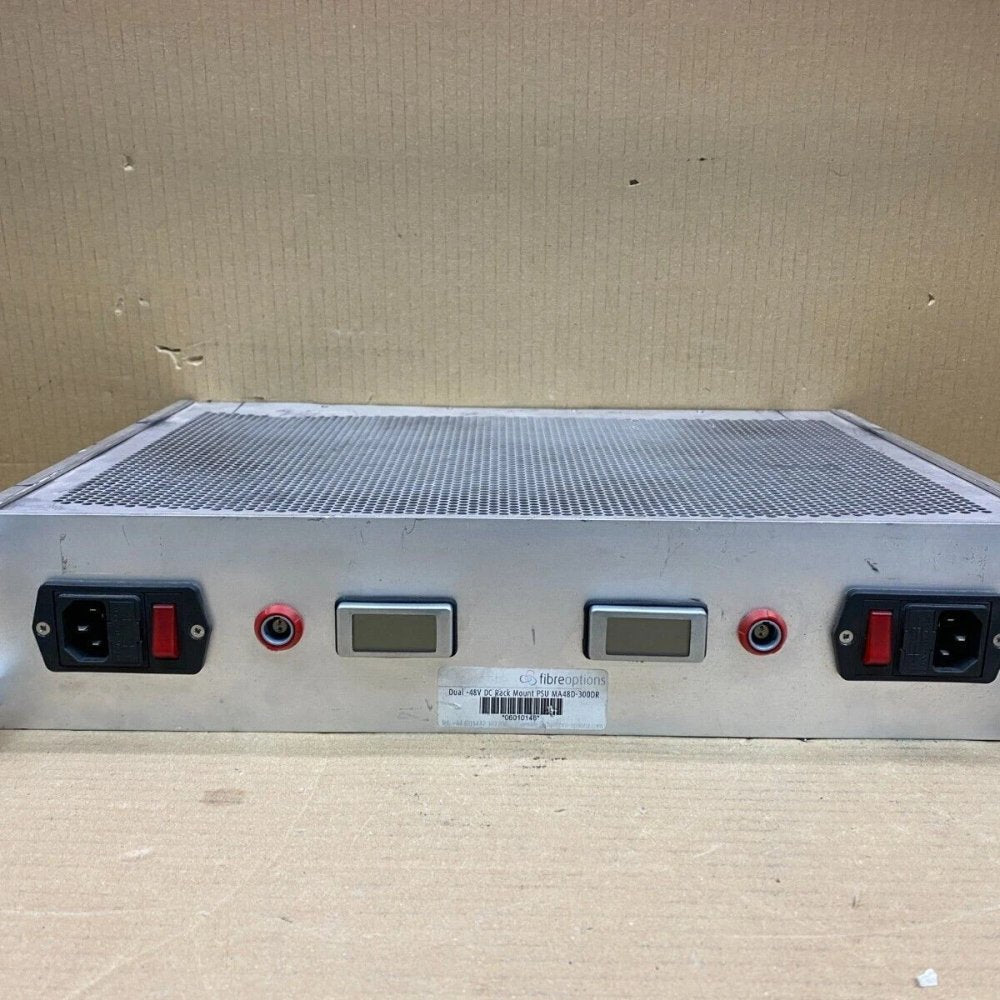 Industrial Dual -48V DC Power Supply Fiberoptions MA48D-300DR Rack-Mount