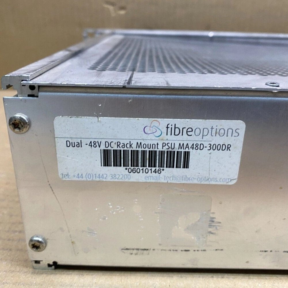 Industrial Dual -48V DC Power Supply Fiberoptions MA48D-300DR Rack-Mount
