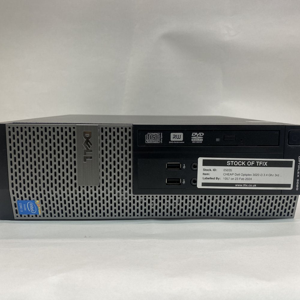 Dell Optiplex 3020 i3-3240 3.4GHz 4GB RAM 500GB HDD Win 10 Pro Desktop
