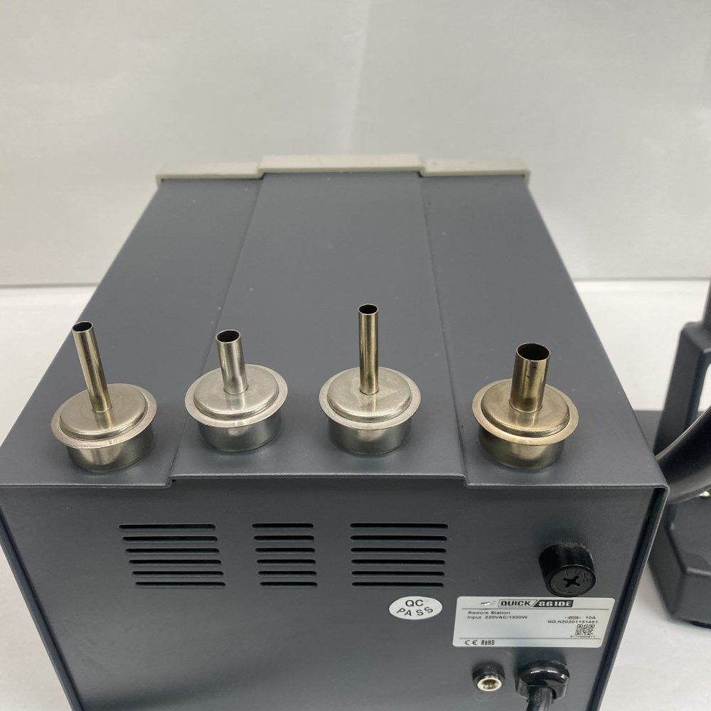 Industrial Hot Air Rework Station, 1300W, Quick 861DE, 4 Nozzle, 220V