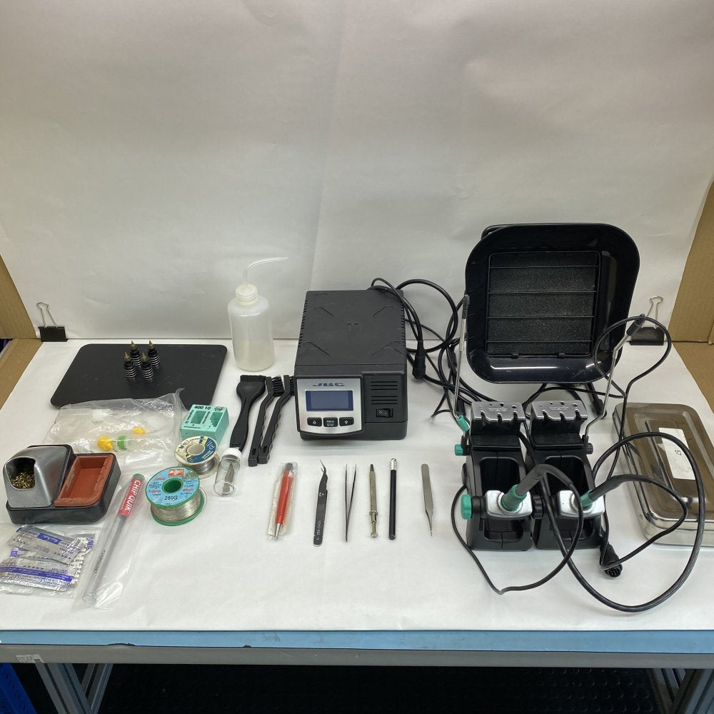 Professional Soldering Station Bundle JBC DD-2B, Fume Extractor, 150W 230V Kit