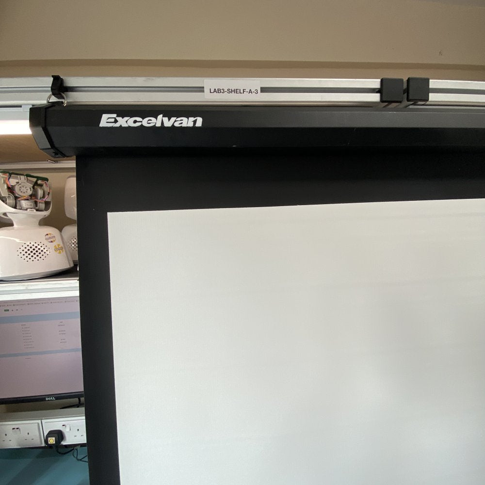 100-Inch HD 16:9 Projector Screen Manual Retractable Home Cinema by Excelvan