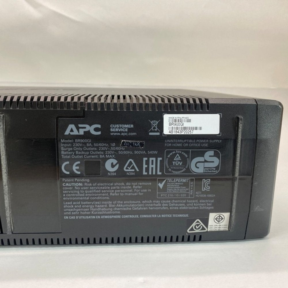 APC Back-UPS Pro BR900GI Backup Power and Surge Protection, LCD, AVR