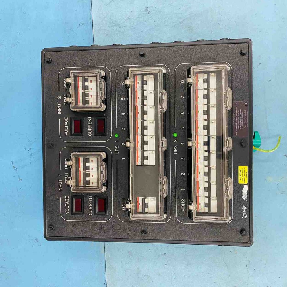 Professional Dual UPS Power Distribution Unit GES 16xMCB 2xGenerator Portable