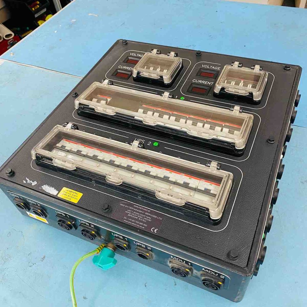 Professional Dual UPS Power Distribution Unit GES 16xMCB 2xGenerator Portable