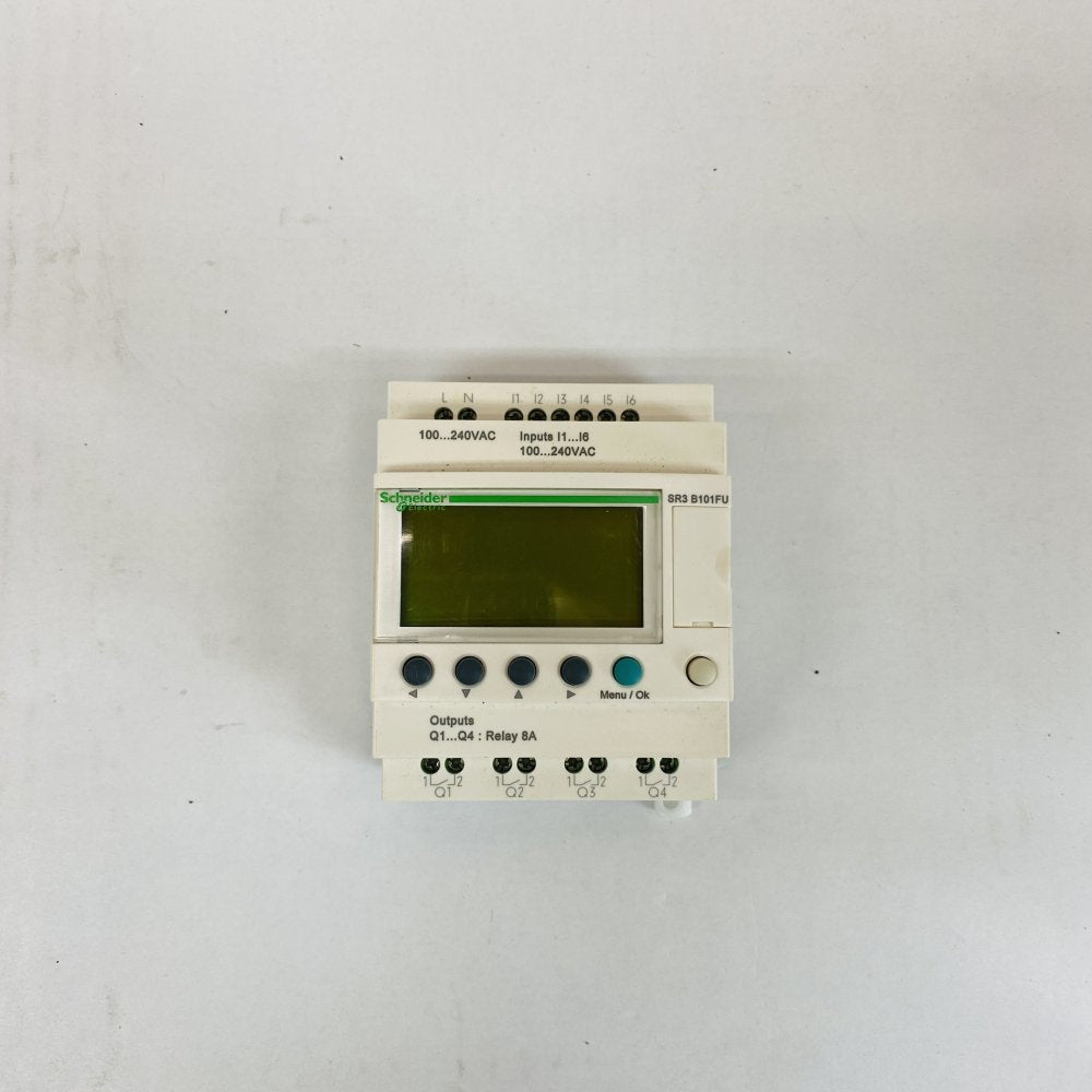 Industrial Smart Relay Schneider SR3B101FU 6 Inputs 4 Outputs 240V Modular