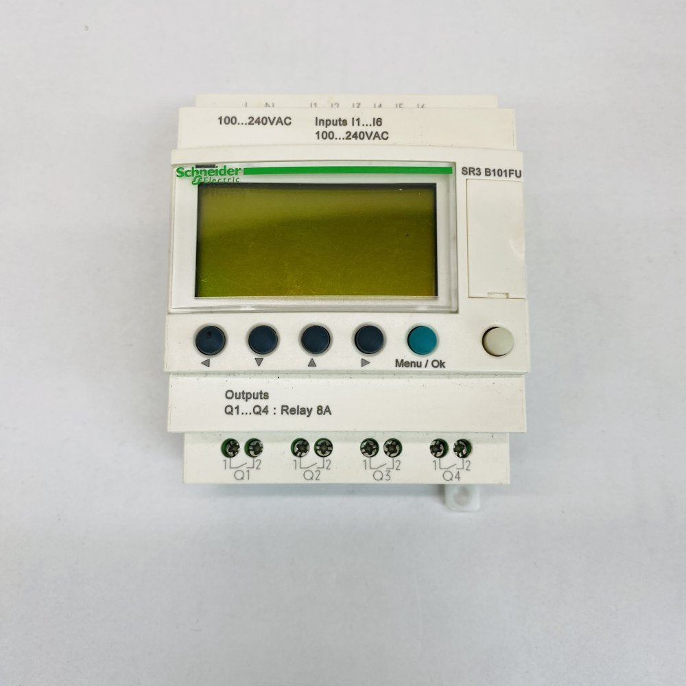 Industrial Smart Relay Schneider SR3B101FU 6 Inputs 4 Outputs 240V Modular