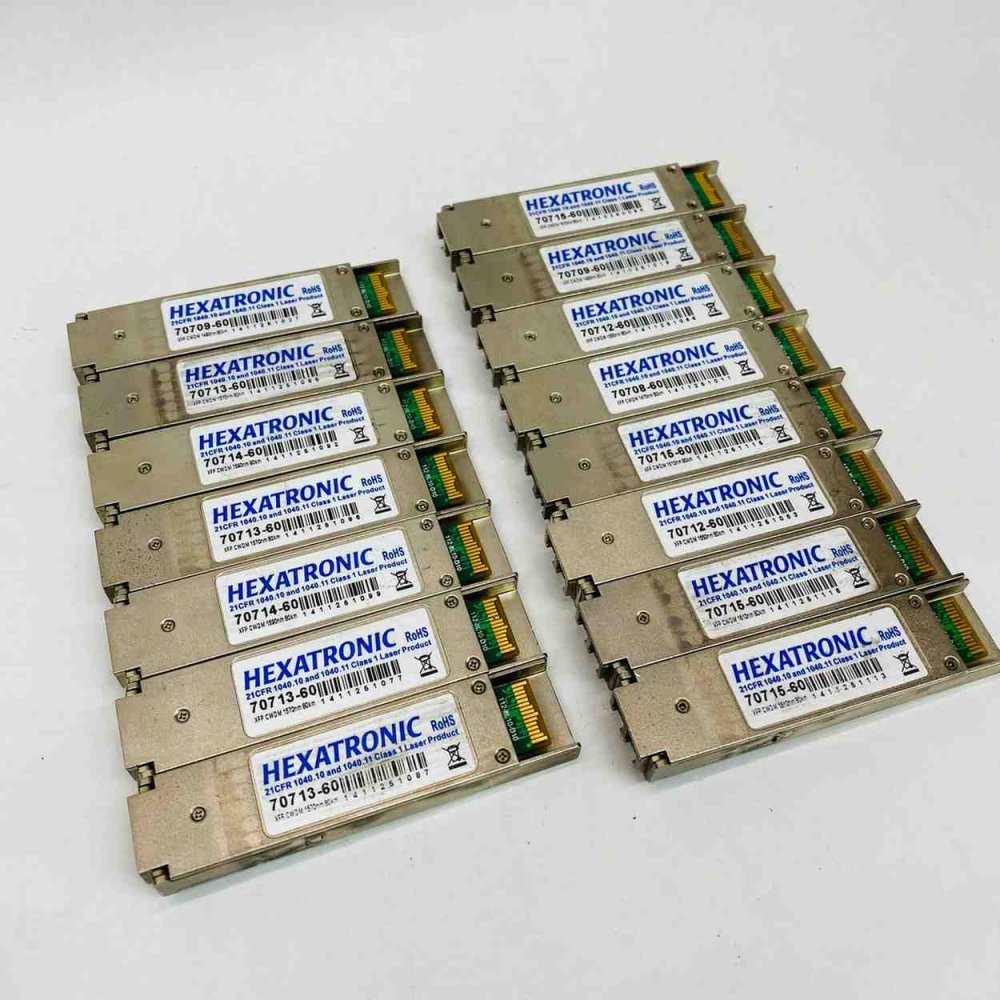 15x Hexatronic 707 15-60 XFP CWDM 1610nm 80km 10Gbps Optical Transceivers