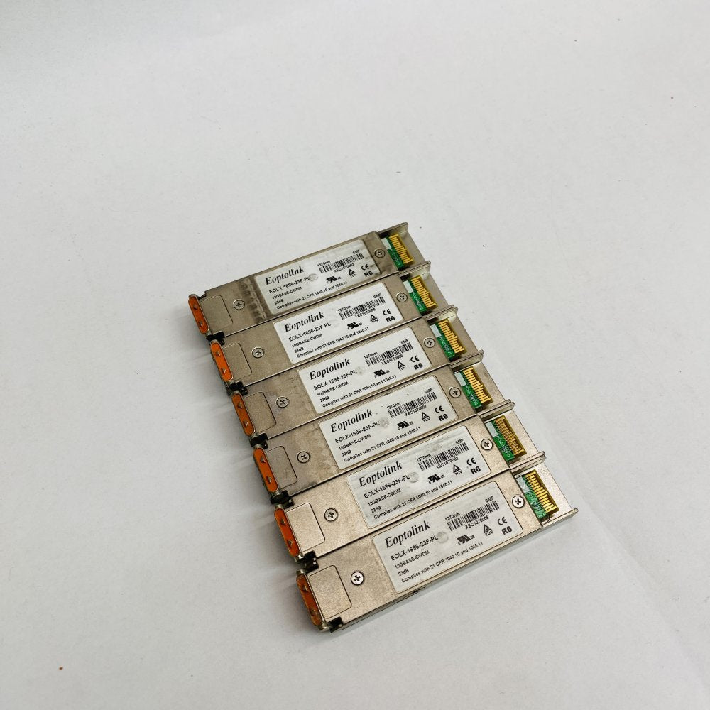 6x Eoptolink EOLX-1696-23F-PL 1370nm 10G CWDM XFP 23dB SMF Transceivers
