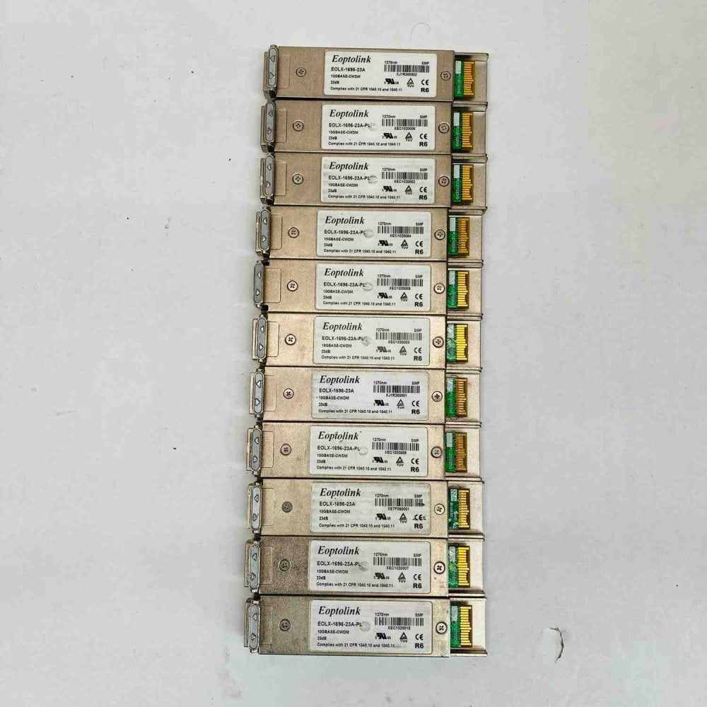 11x Eoptolink EOLX-1696-23A-PL 1270nm 10G CWDM XFP SMF 23dB Transceivers