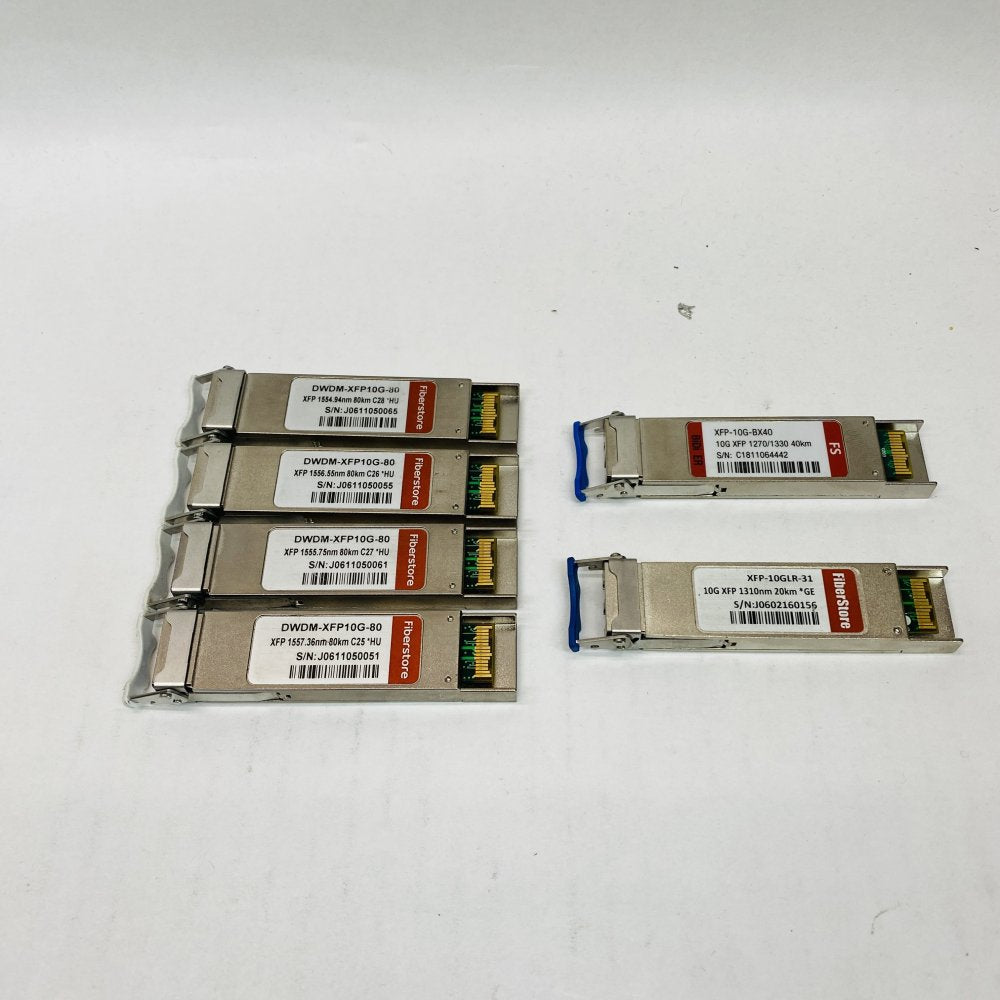 Professional 10G XFP Fiber Transceivers FS BX40-LR-DWDM Multi-Vendor 80km