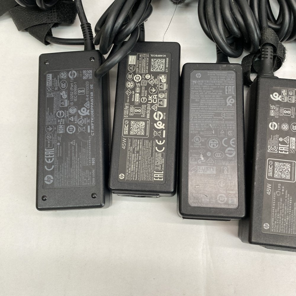 OEM HP 45W Blue Tip Laptop Charger Bundle 12x AC Adapter Compact Reliable