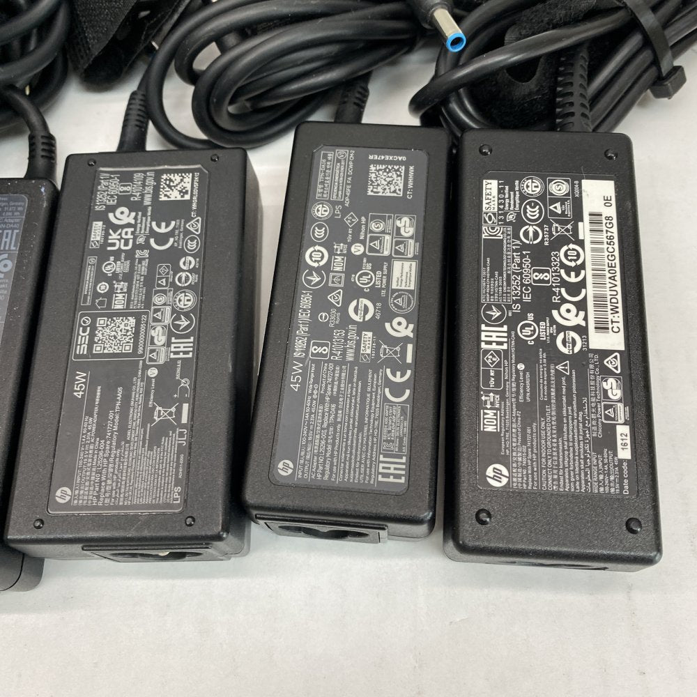 OEM HP 45W Blue Tip Laptop Charger Bundle 12x AC Adapter Compact Reliable
