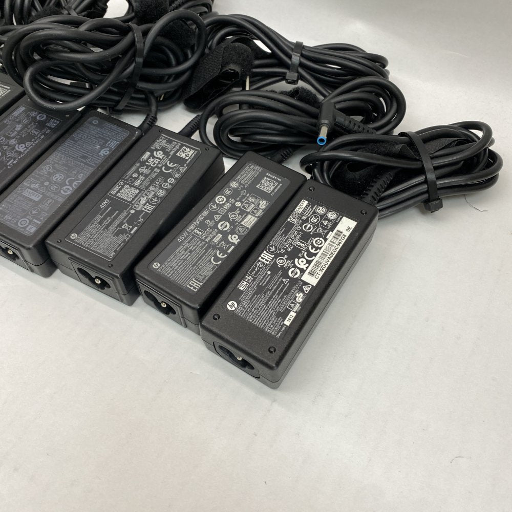 OEM HP 45W Blue Tip Laptop Charger Bundle 12x AC Adapter Compact Reliable