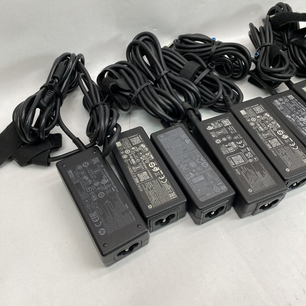 OEM HP 45W Blue Tip Laptop Charger Bundle 12x AC Adapter Compact Reliable