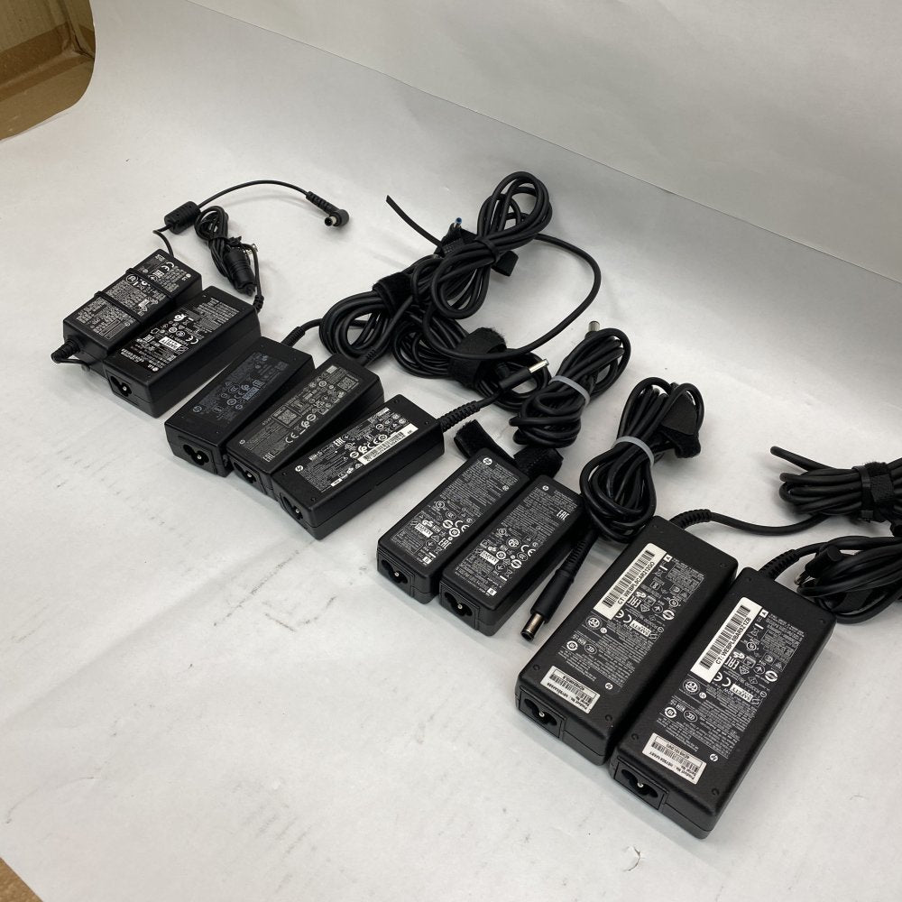 Lot of 9 Genuine HP & LG 45W Laptop Chargers – Mixed Models