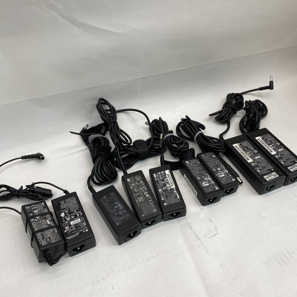 Lot of 9 Genuine HP & LG 45W Laptop Chargers – Mixed Models