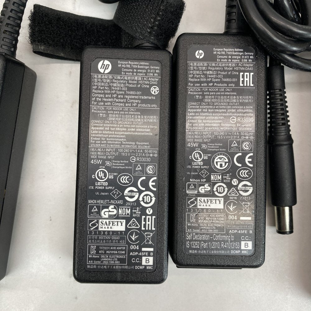 Lot of 9 Genuine HP & LG 45W Laptop Chargers – Mixed Models