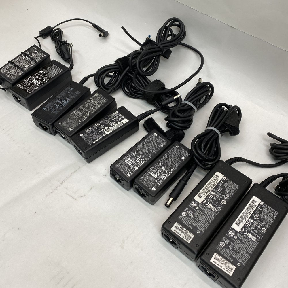 Lot of 9 Genuine HP & LG 45W Laptop Chargers – Mixed Models