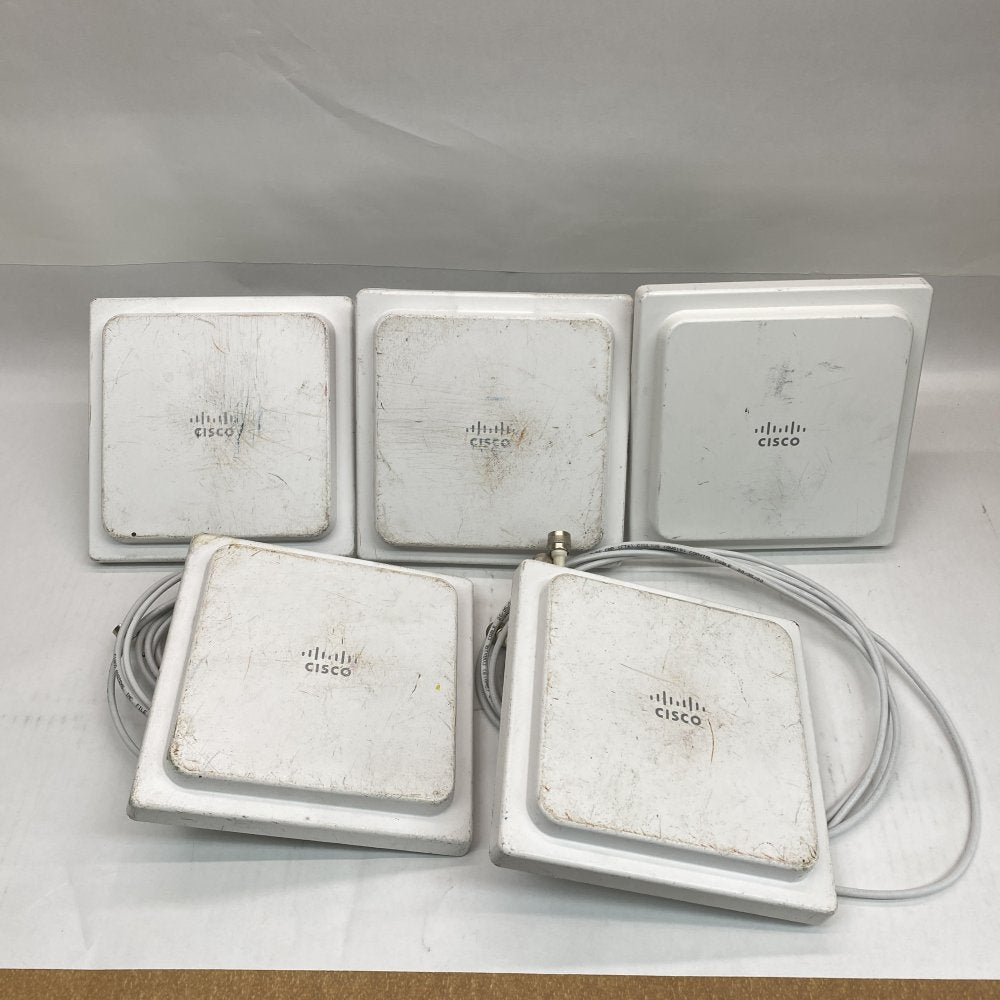 5x Cisco AIR‑ANT2524V4C‑R Dual‑Band Ceiling Mount Antennas RP‑TNC