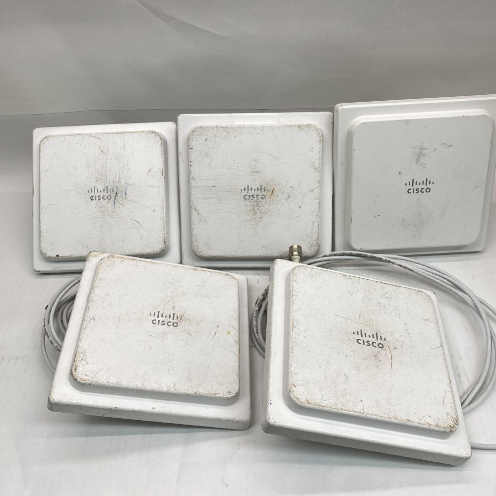 5x Cisco AIR‑ANT2524V4C‑R Dual‑Band Ceiling Mount Antennas RP‑TNC