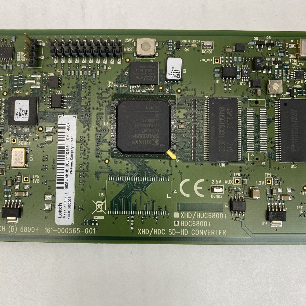 Leitch 6800+ XHD/HUC6800+ SD-HD Broadcast Converter Board – Xilinx Spartan FPGA