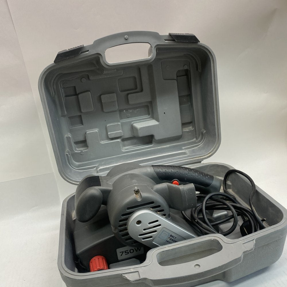 750W Corded Belt Sander with Case EU Plug - Heavy Duty, Used
